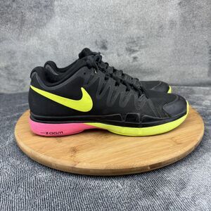 Nike Zoom Vapor 9.5 Tour Shoes Mens Size 6.5 Black Volt Pink Tennis 631458-076